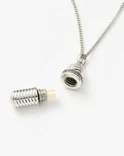 Message in a Bottle Ridge Pendant Necklace