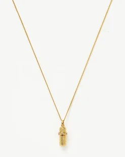 Message in a Bottle Ridge Pendant Necklace