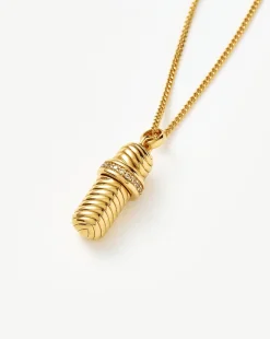 Message in a Bottle Ridge Pendant Necklace