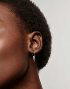 Mini Claw Charm Hoop Earrings