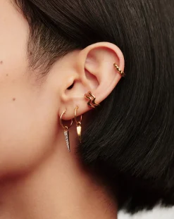 Mini Claw Charm Hoop Earrings