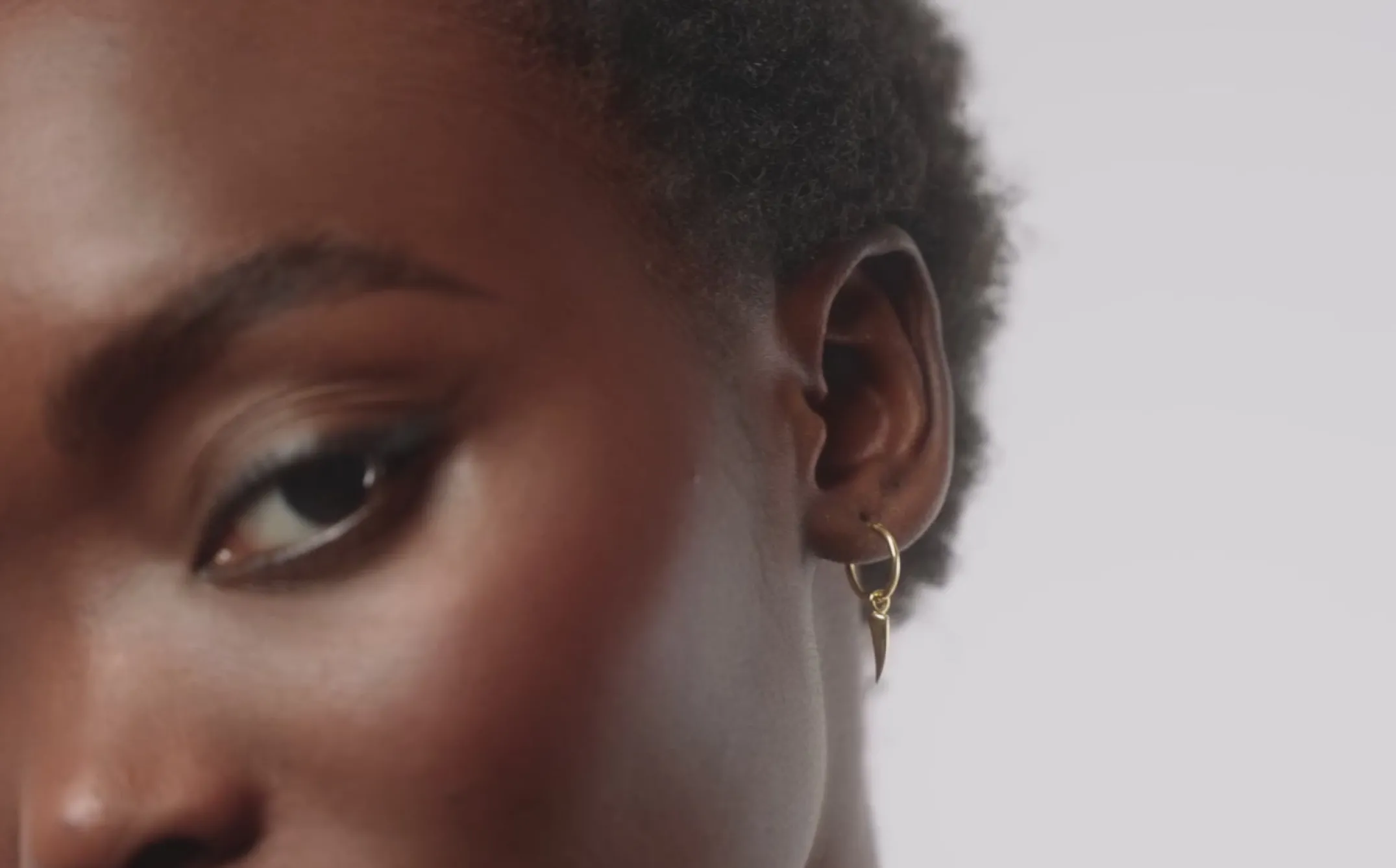 Mini Claw Charm Hoop Earrings