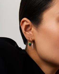 Mini Shield Hoop Earrings