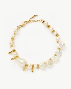 Mixed Pearl Statement Beaded Bracelet