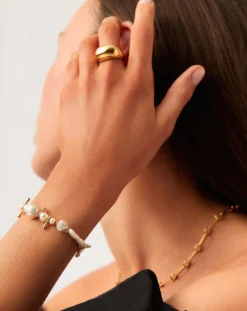 Mixed Pearl Statement Beaded Bracelet