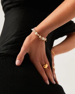 Mixed Pearl Statement Beaded Bracelet