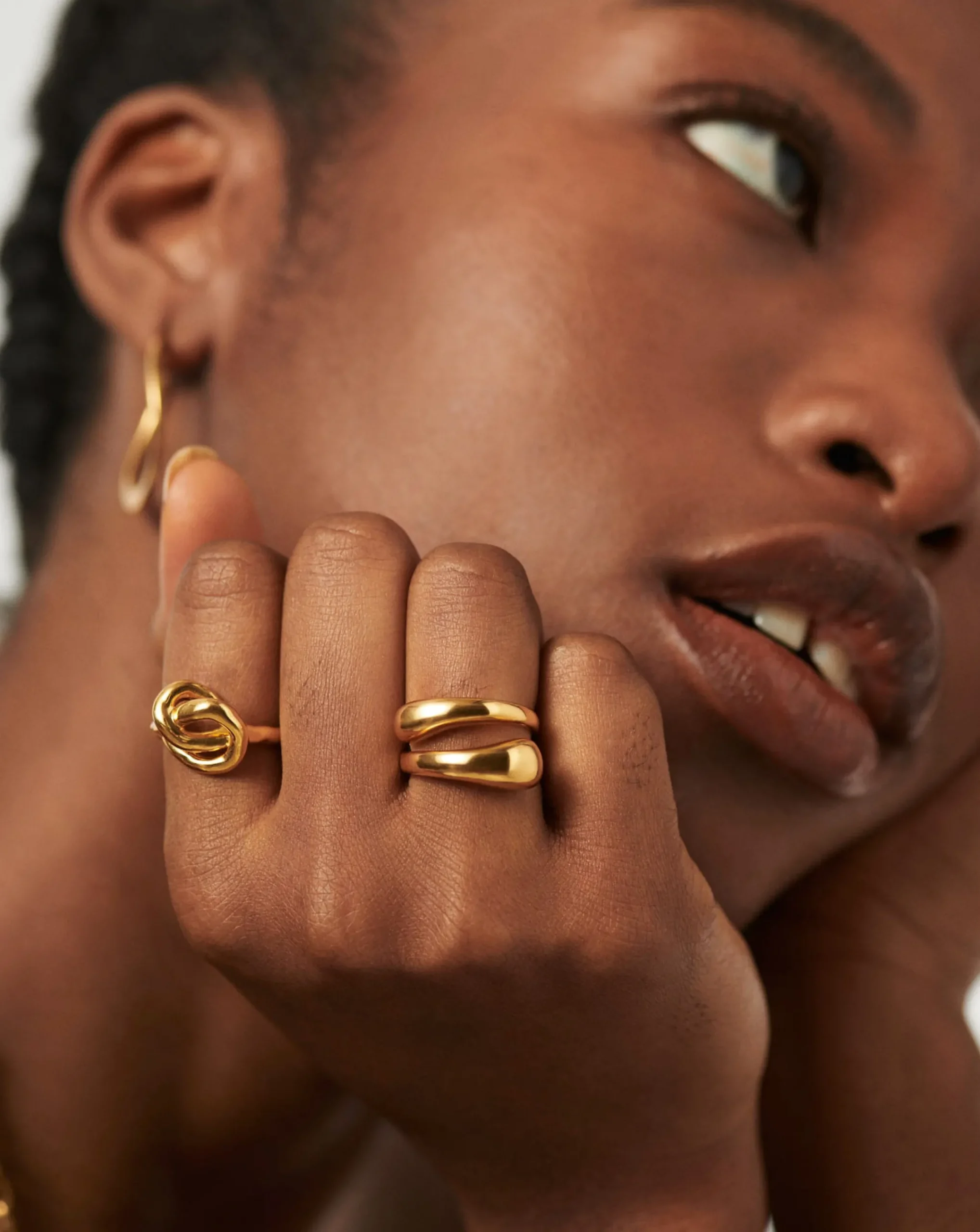 Molten Double Stacking Ring Set
