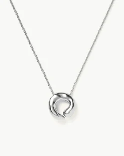 Molten Doughnut Pendant Necklace