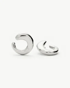 Molten Large Open Stud Earrings