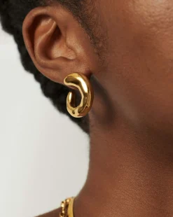 Molten Large Open Stud Earrings