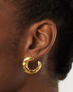Molten Large Open Stud Earrings