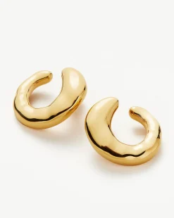 Molten Large Open Stud Earrings