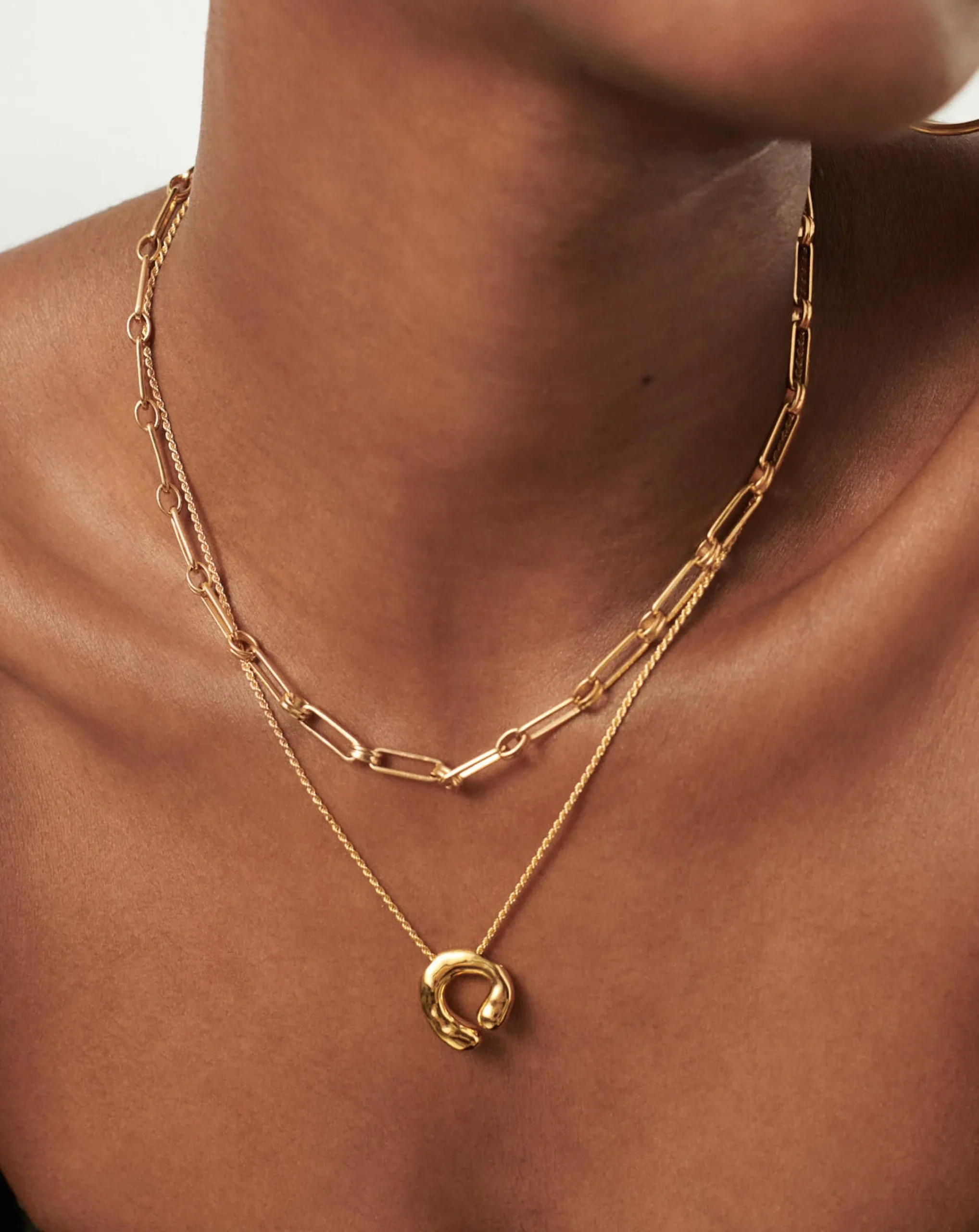 Molten Open Pendant Necklace