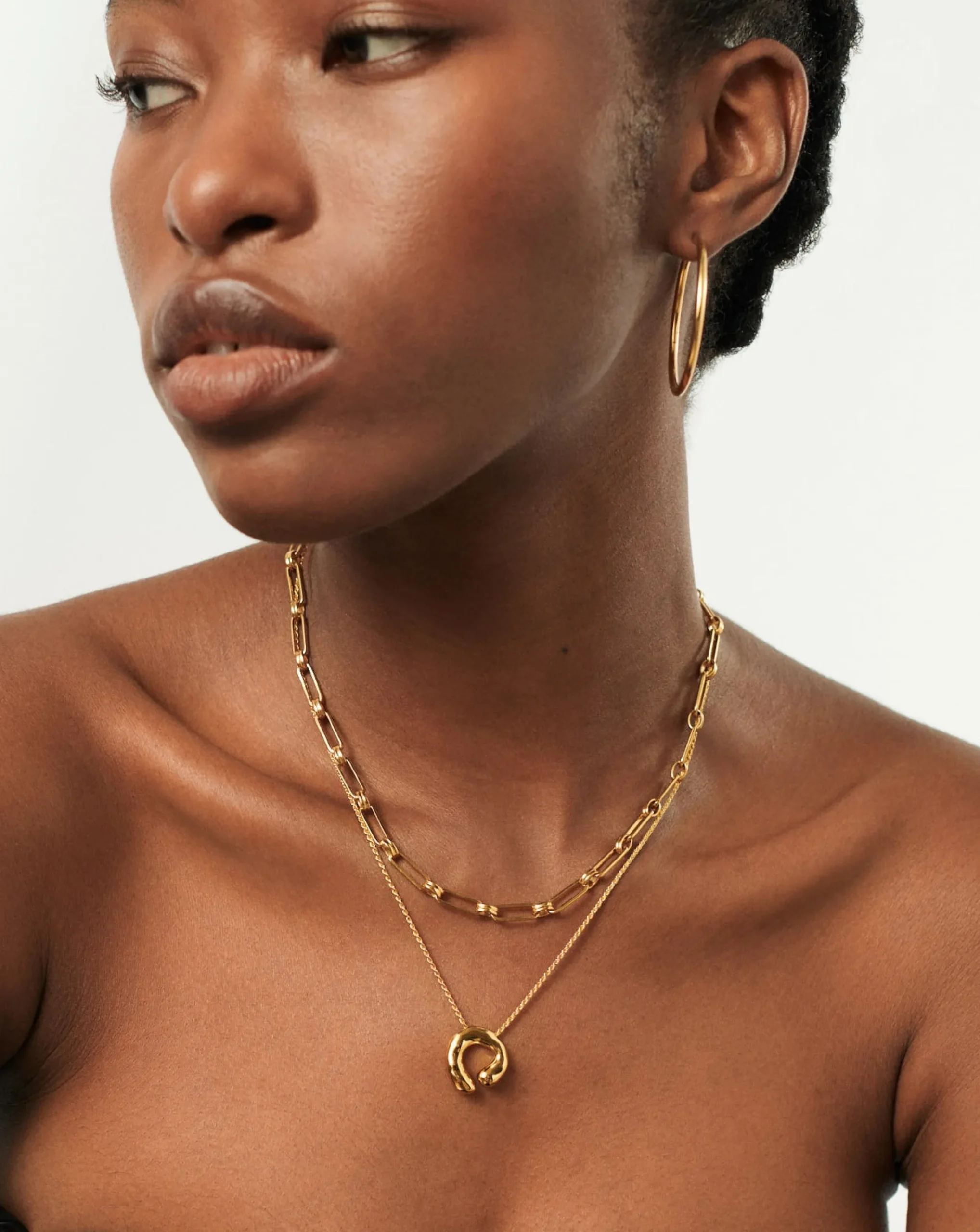 Molten Open Pendant Necklace