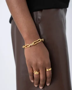Molten Twisted Infinity Chain Bracelet