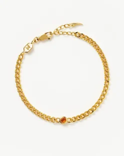 November Birthstone Chain Bracelet