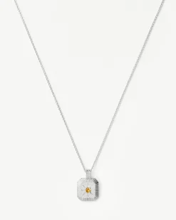 November Birthstone Pendant Necklace