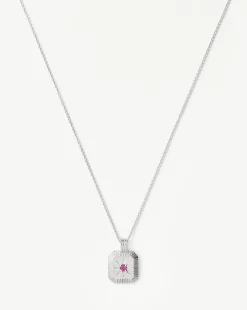 October Birthstone Pendant Necklace
