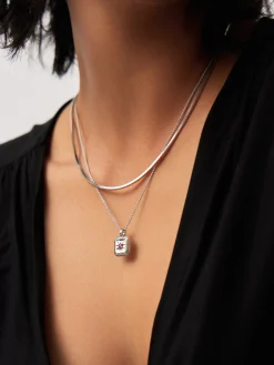 October Birthstone Pendant Necklace