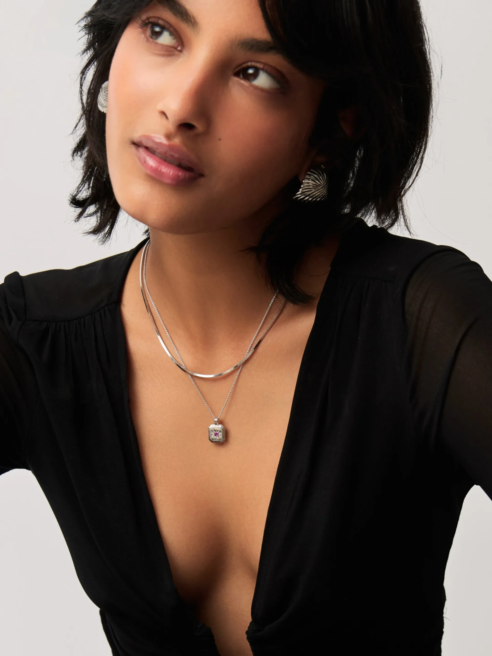 October Birthstone Pendant Necklace