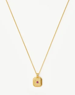 October Birthstone Pendant Necklace