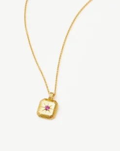 October Birthstone Pendant Necklace