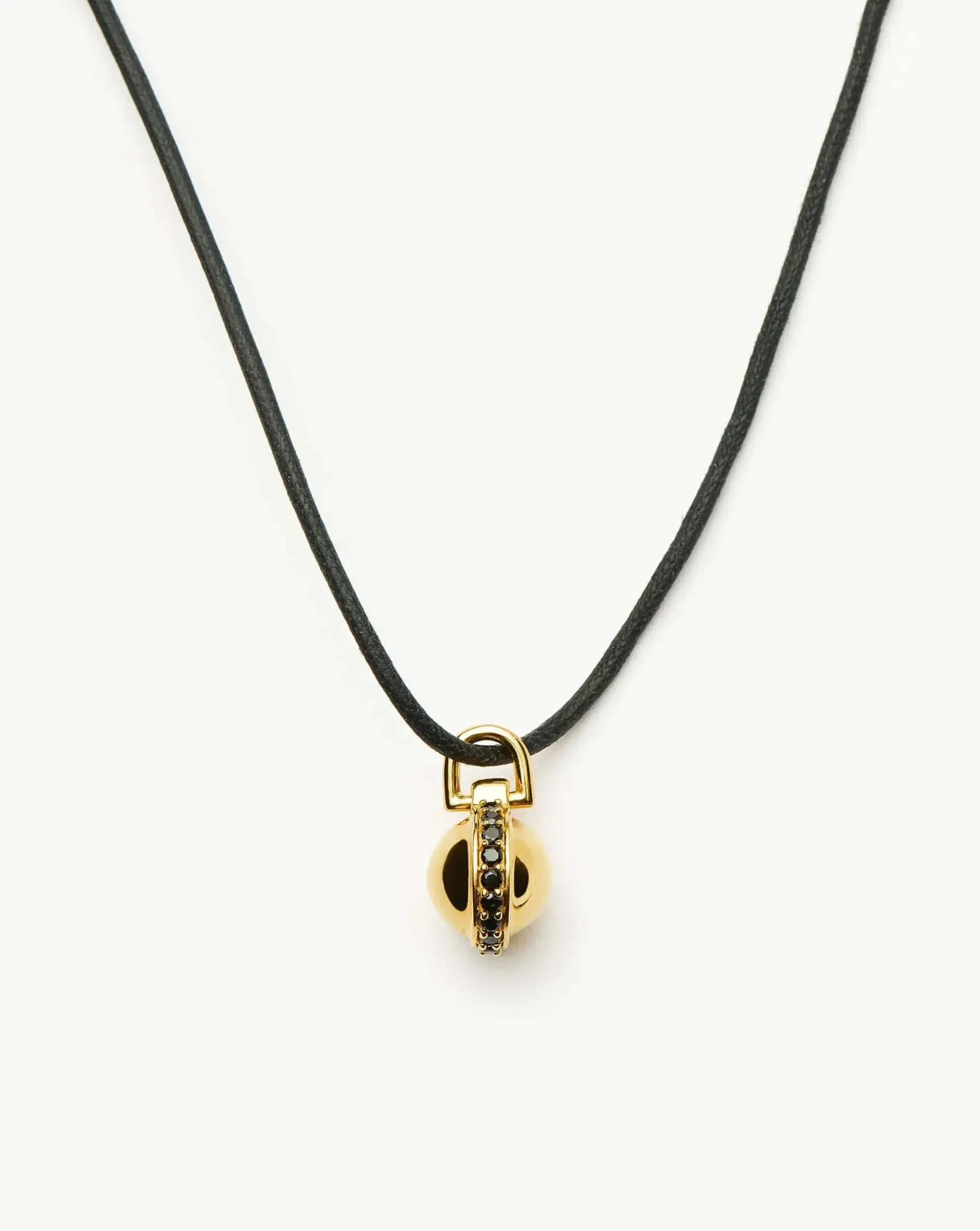 Orb Gemstone Pendant Cord Necklace