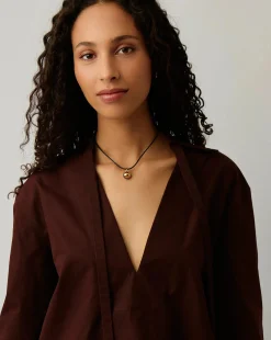 Orb Gemstone Pendant Cord Necklace