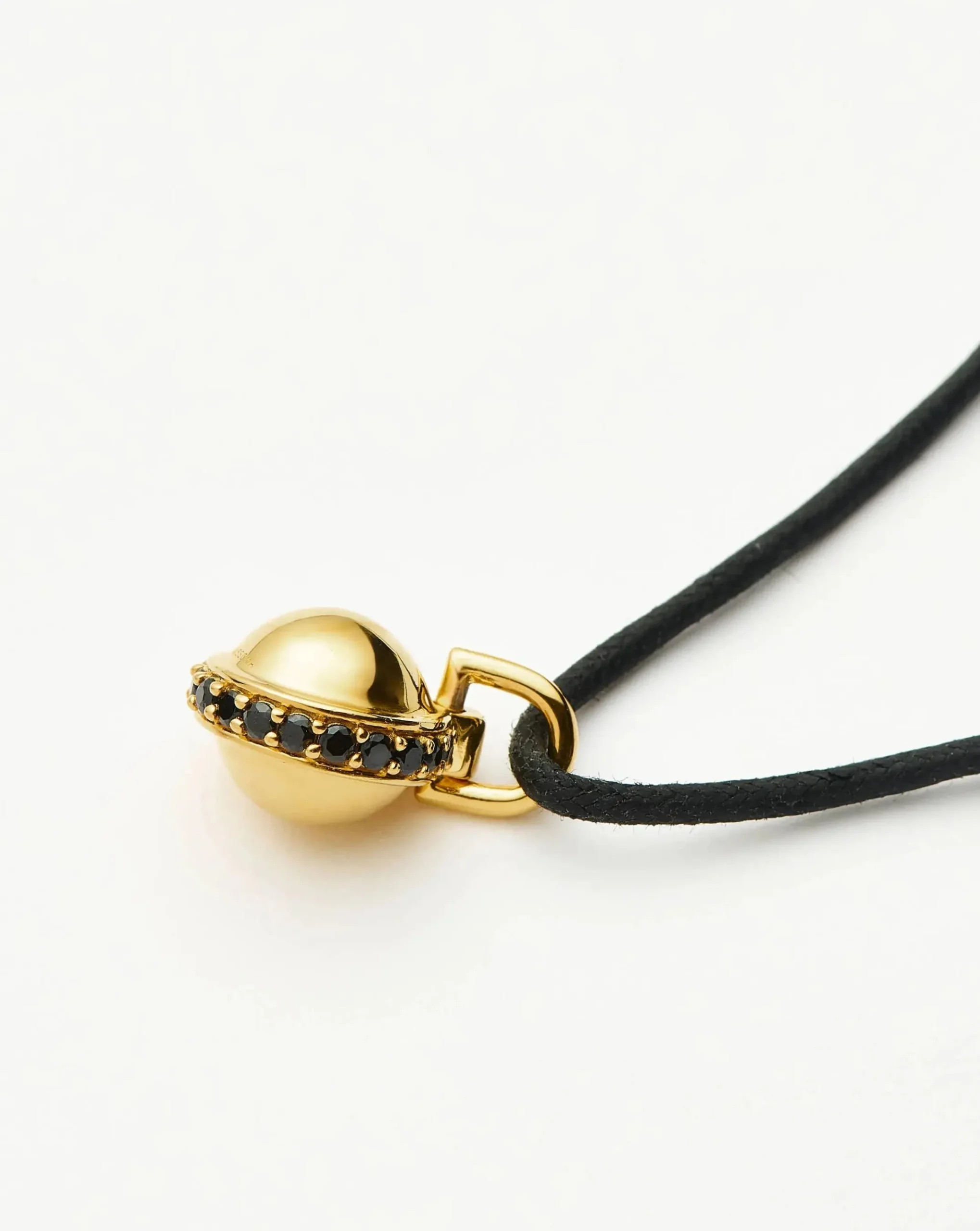 Orb Gemstone Pendant Cord Necklace