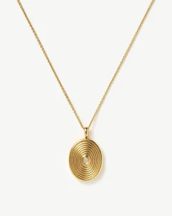Oval Locket Pendant Necklace