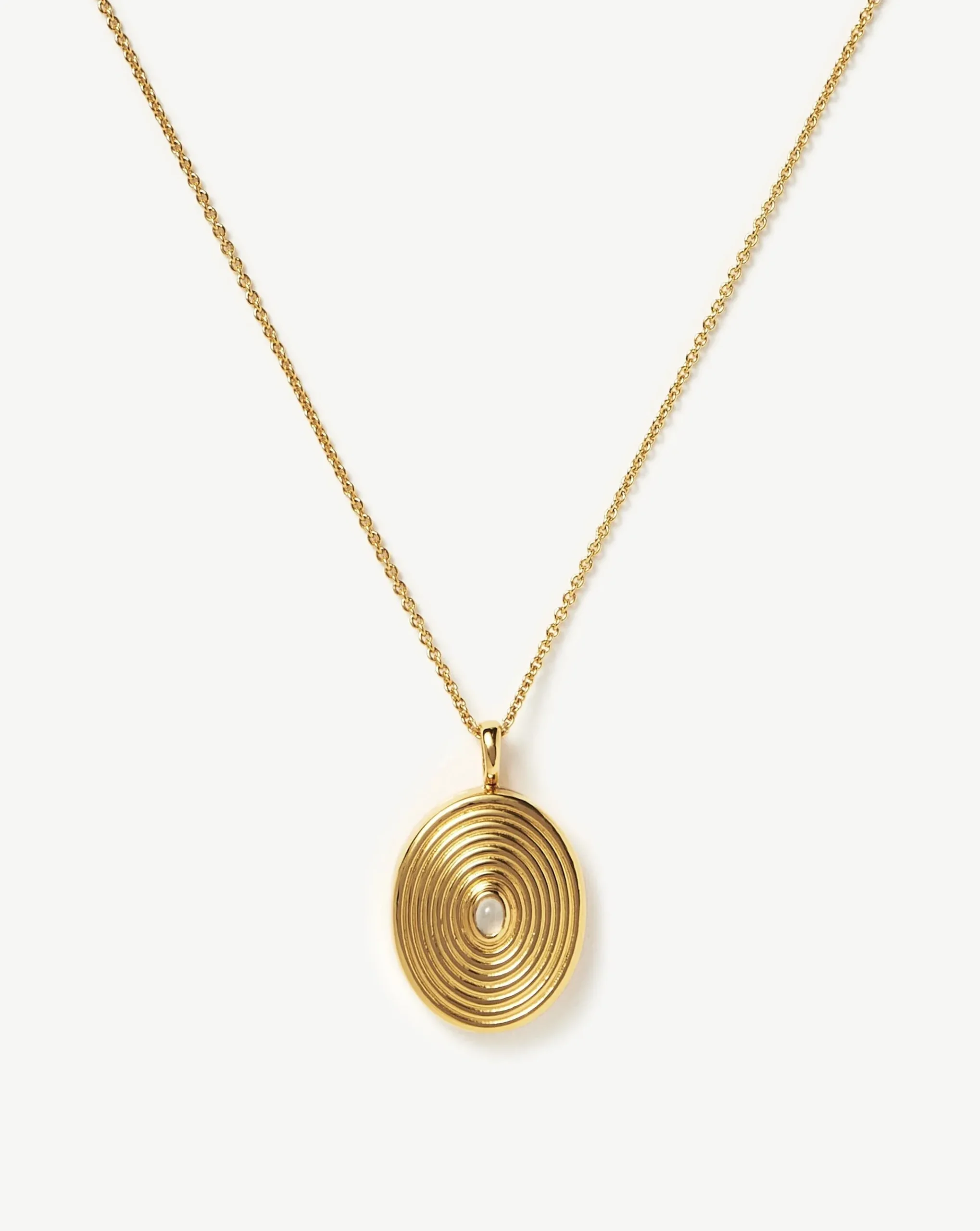 Oval Locket Pendant Necklace