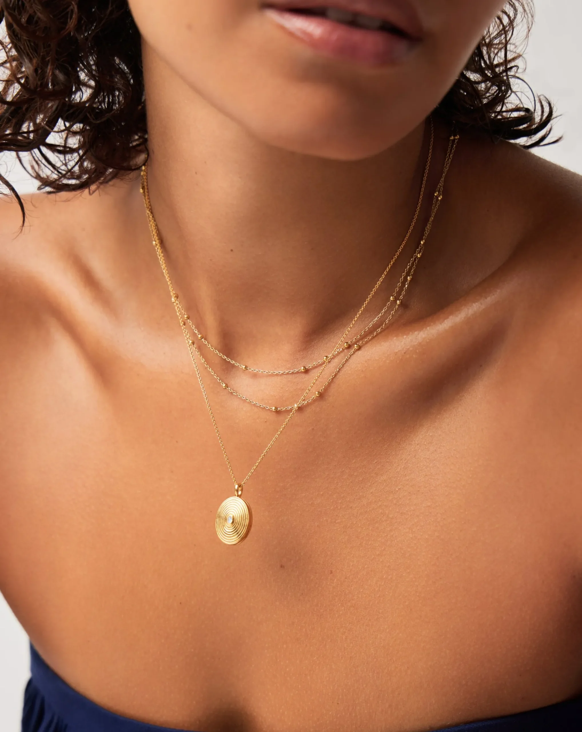 Oval Locket Pendant Necklace