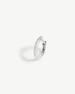 Pave Single Huggie