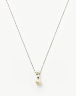 Pearl Ridge Pendant Chain Necklace