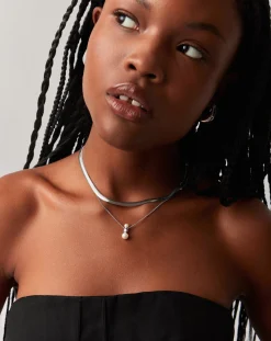 Pearl Ridge Pendant Chain Necklace