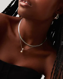 Pearl Ridge Pendant Chain Necklace