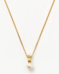 Pearl Ridge Pendant Chain Necklace