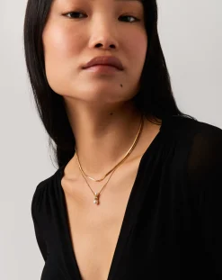 Pearl Ridge Pendant Chain Necklace