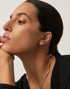Puffy Heart Mini Stud Earrings