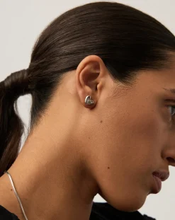 Puffy Heart Mini Stud Earrings