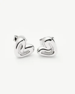 Puffy Heart Mini Stud Earrings
