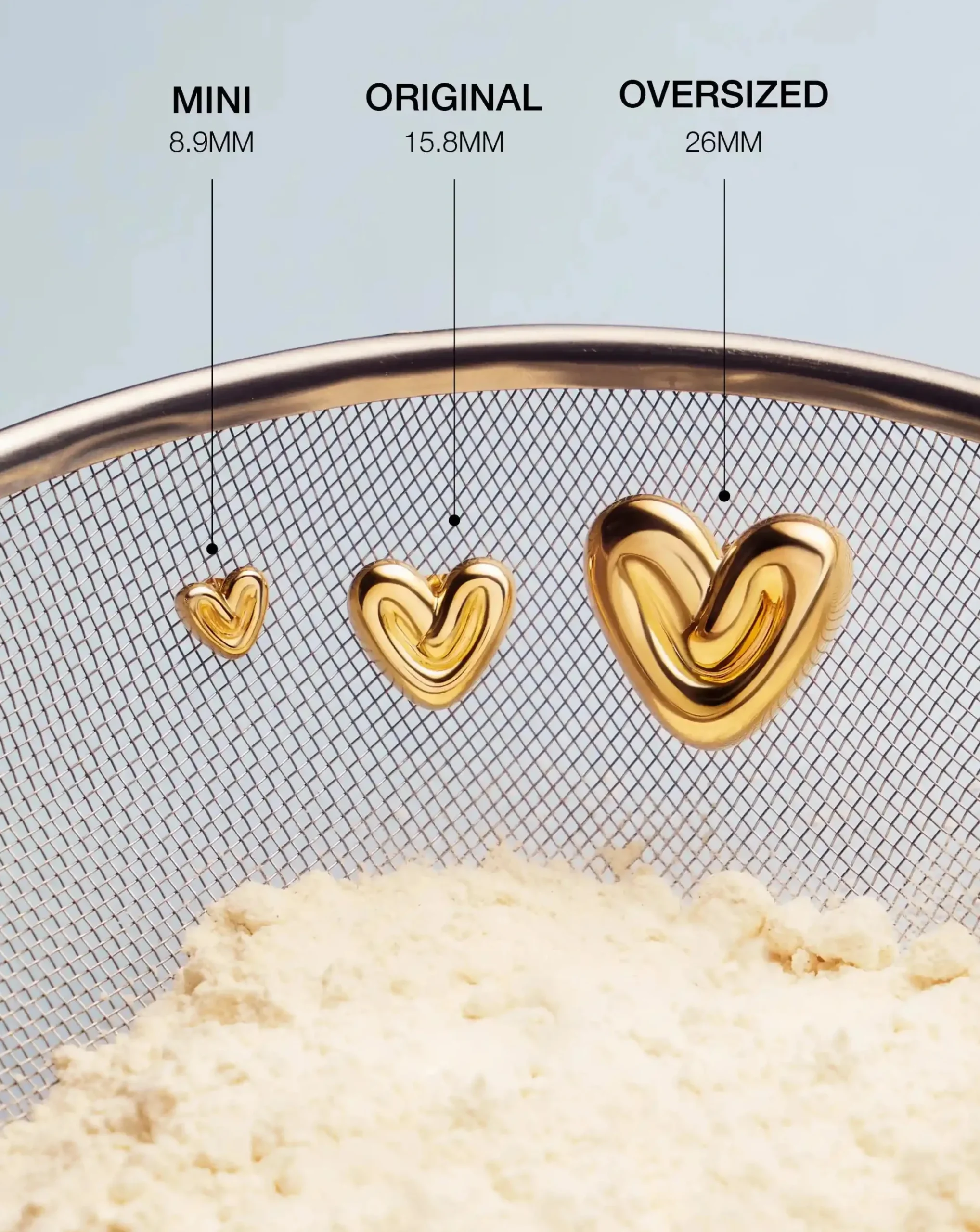 Puffy Heart Mini Stud Earrings