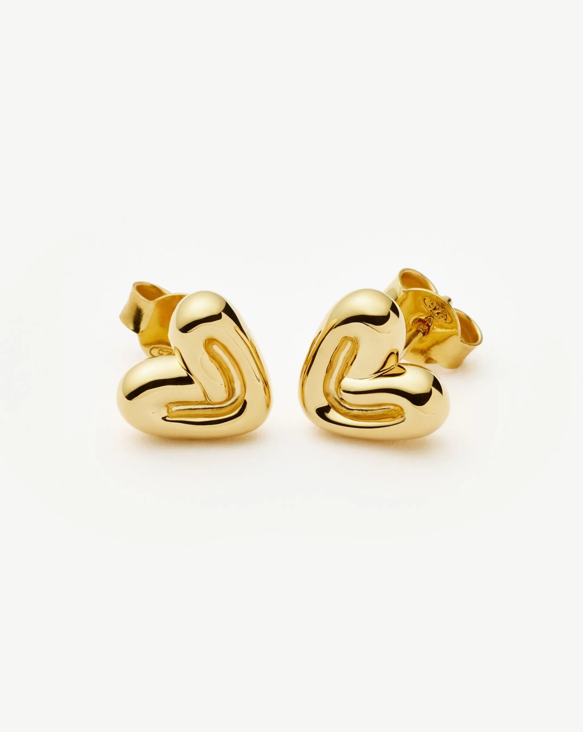 Puffy Heart Mini Stud Earrings
