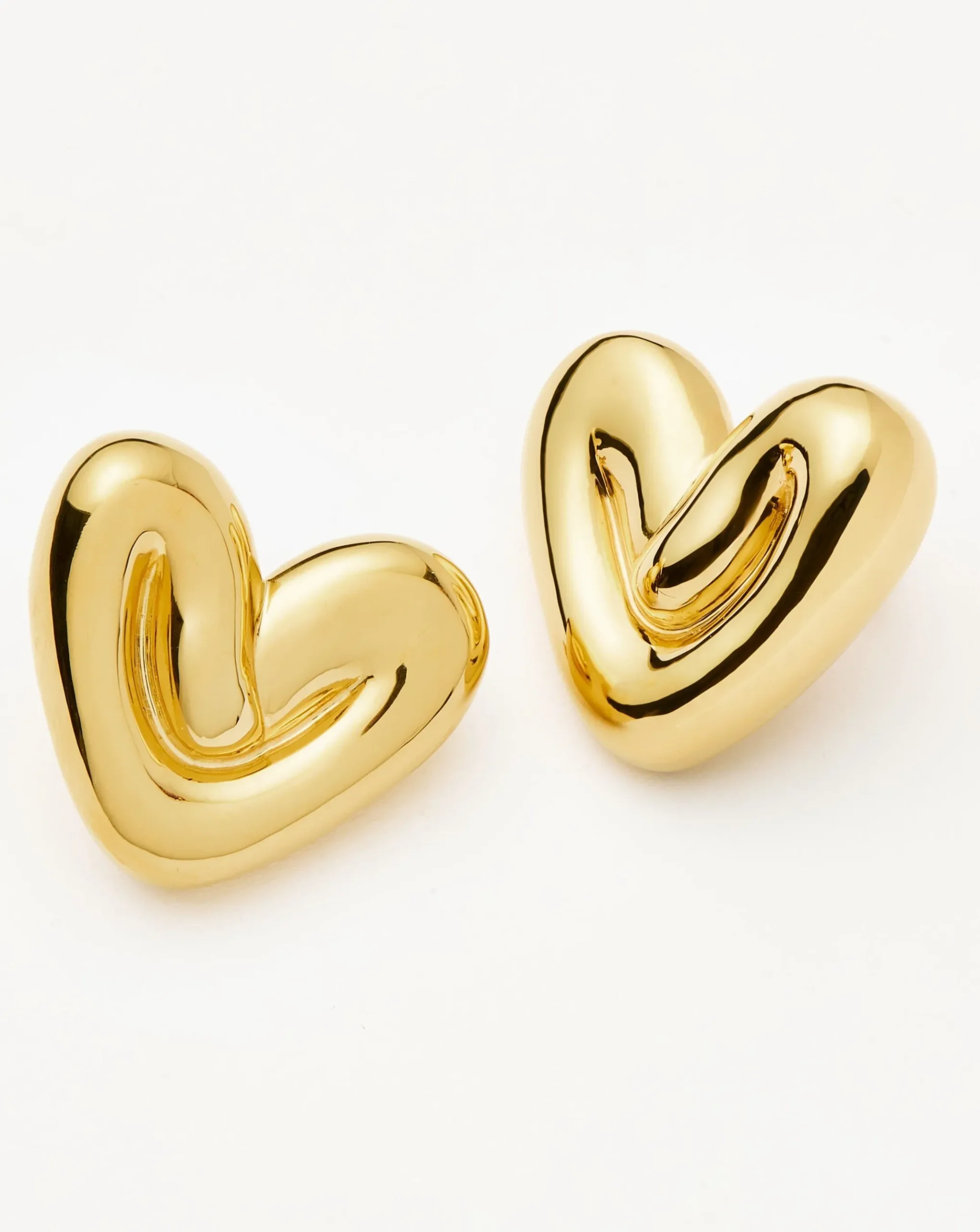 Puffy Heart Oversized Stud Earrings