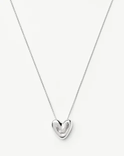 Puffy Heart Pendant Necklace