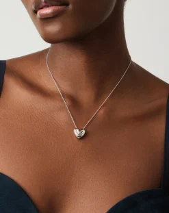 Puffy Heart Pendant Necklace