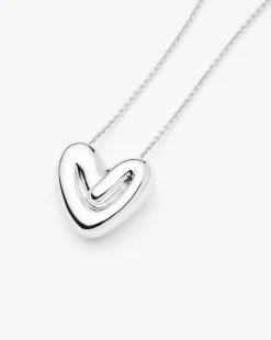Puffy Heart Pendant Necklace