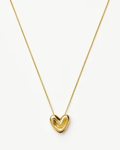 Puffy Heart Pendant Necklace