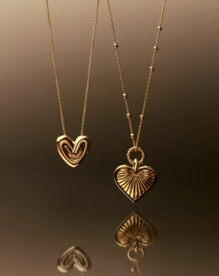 Puffy Heart Pendant Necklace