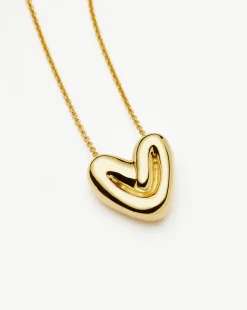 Puffy Heart Pendant Necklace